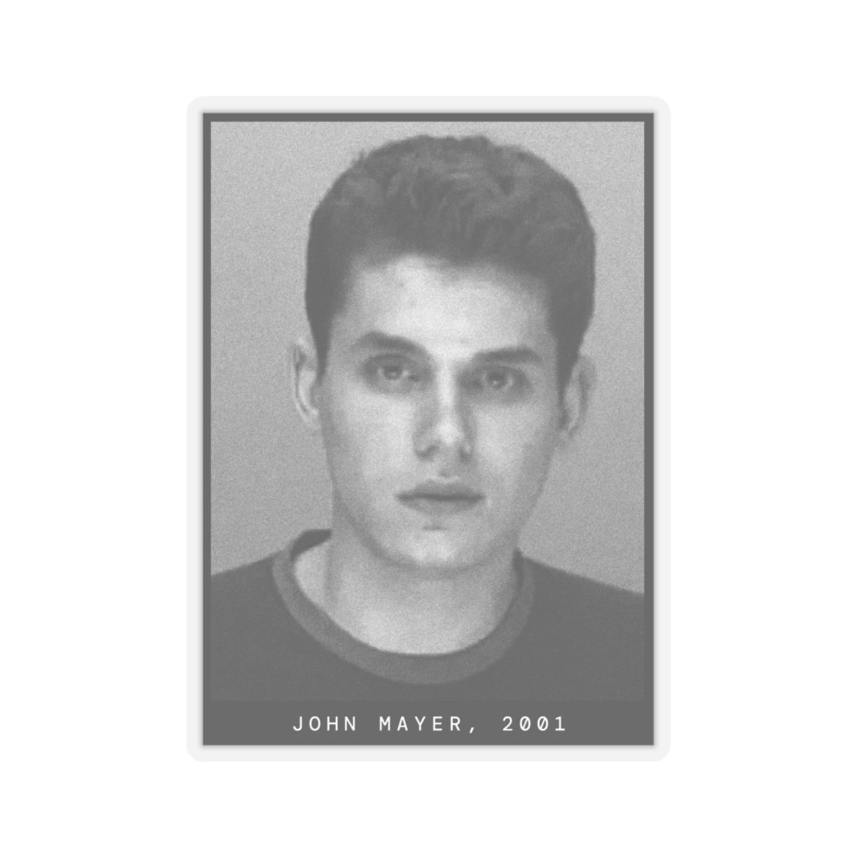 John Mayer, 2001 Singer Mugshot Sticker