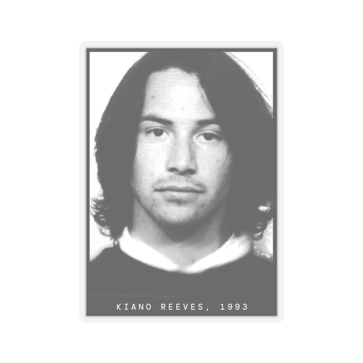 Kiano Reeves, 1993 Actor Mugshot Sticker