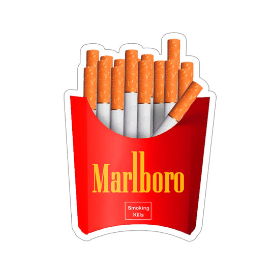 Marlboro Meal, Fast Food Cigarettes Sticker