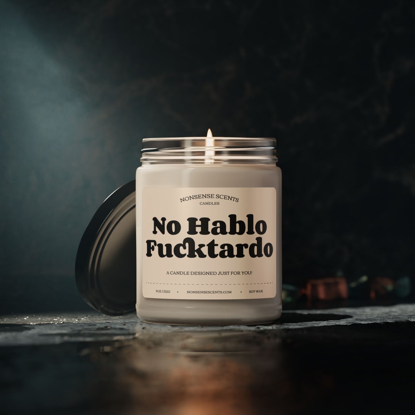 No Hablo Fucktardo - Funny Gag Gift Scented Candle by Nonsense Scents