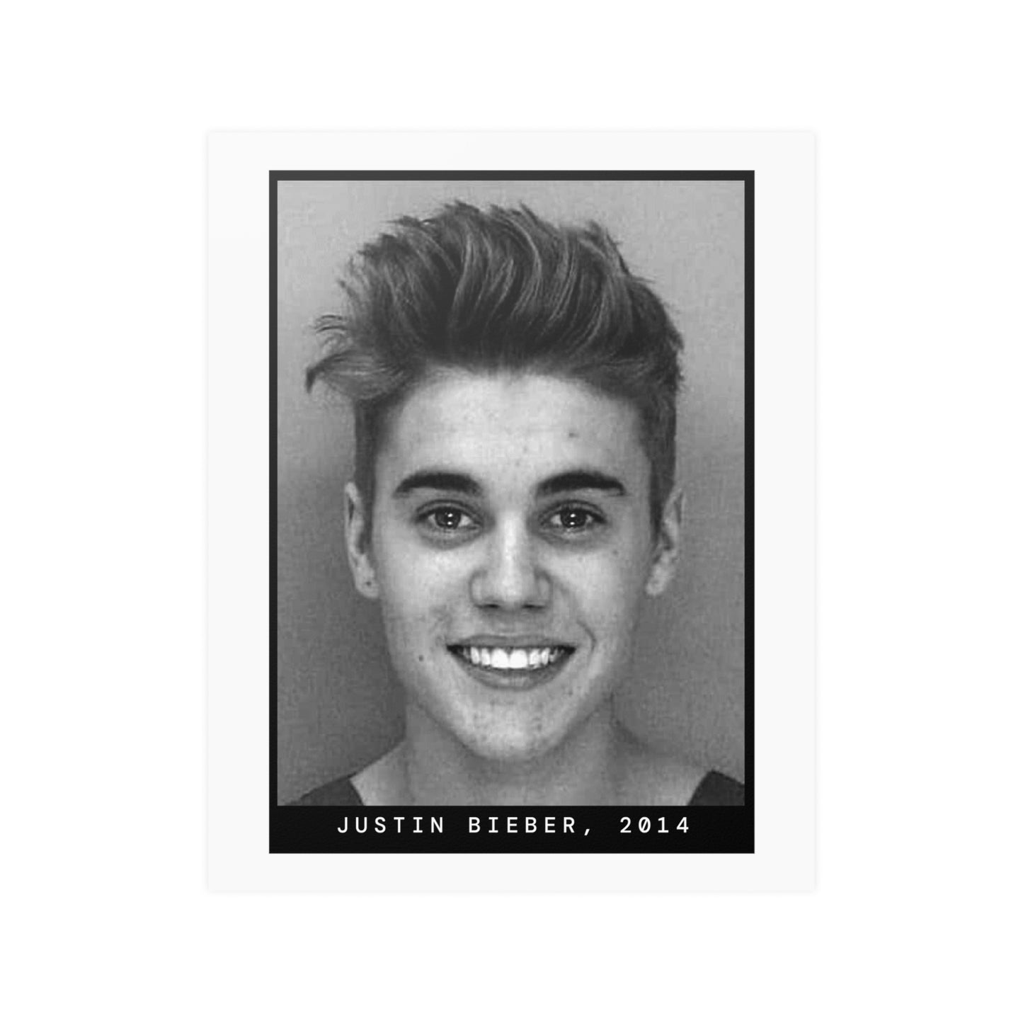 Justin Bieber, 2014 Singer Mugshot Poster