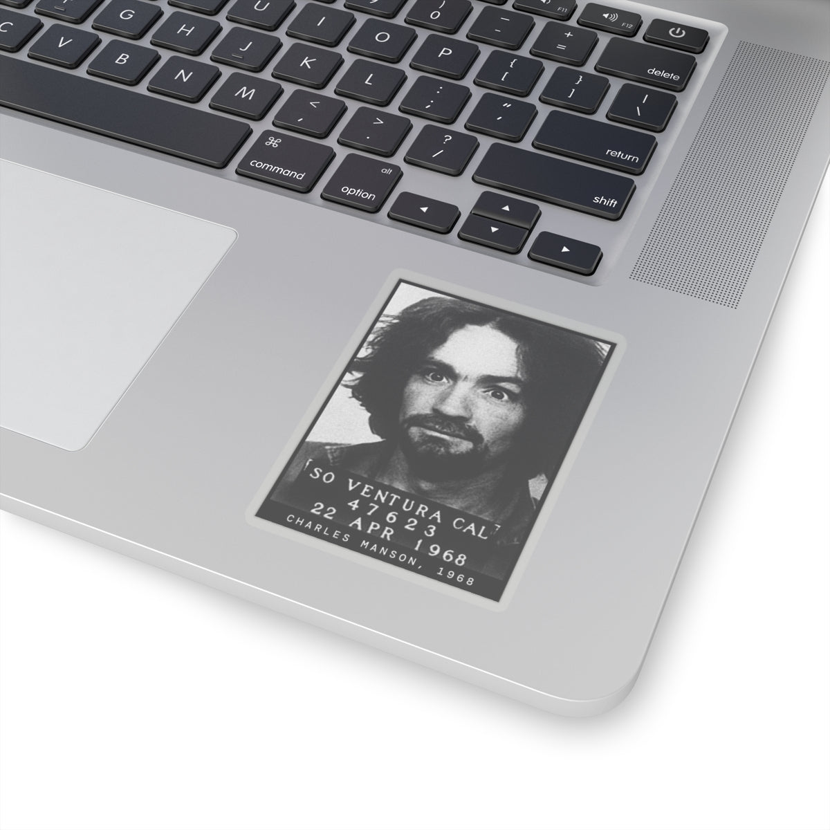 Charles Manson, 1968 Cult Leader Mugshot Sticker