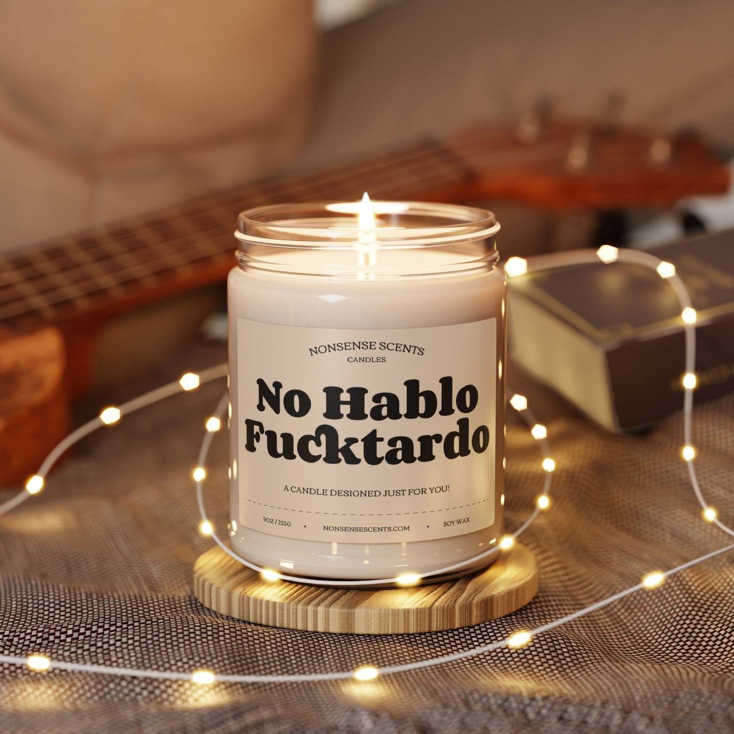 No Hablo Fucktardo - Funny Gag Gift Scented Candle by Nonsense Scents