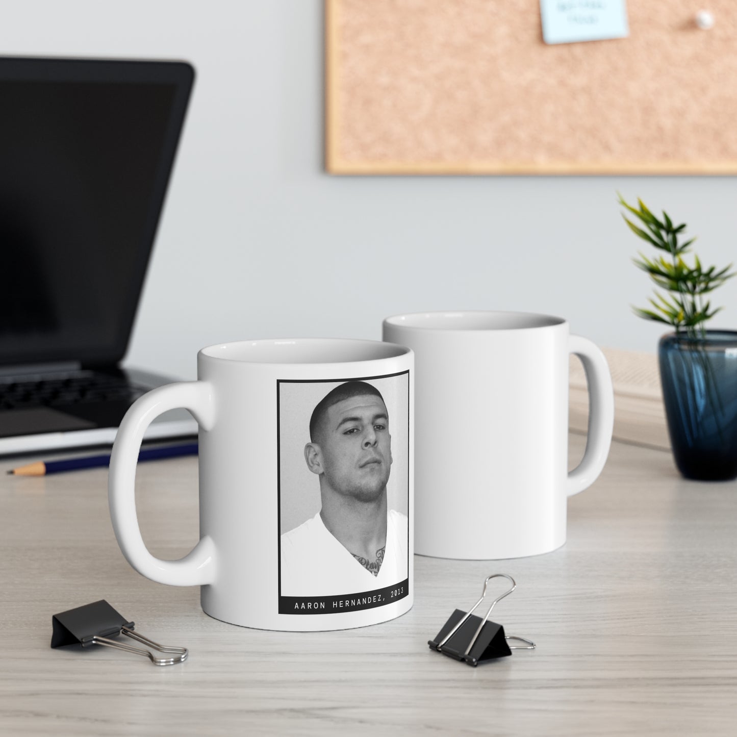 Aaron Hernandez, 2013 Mugshot Mug