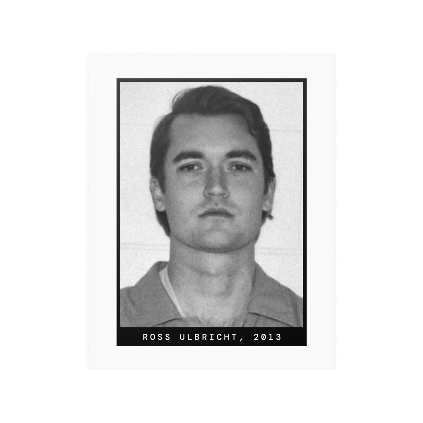 Ross Ulbricht, 2013 Silkroad Mugshot Poster