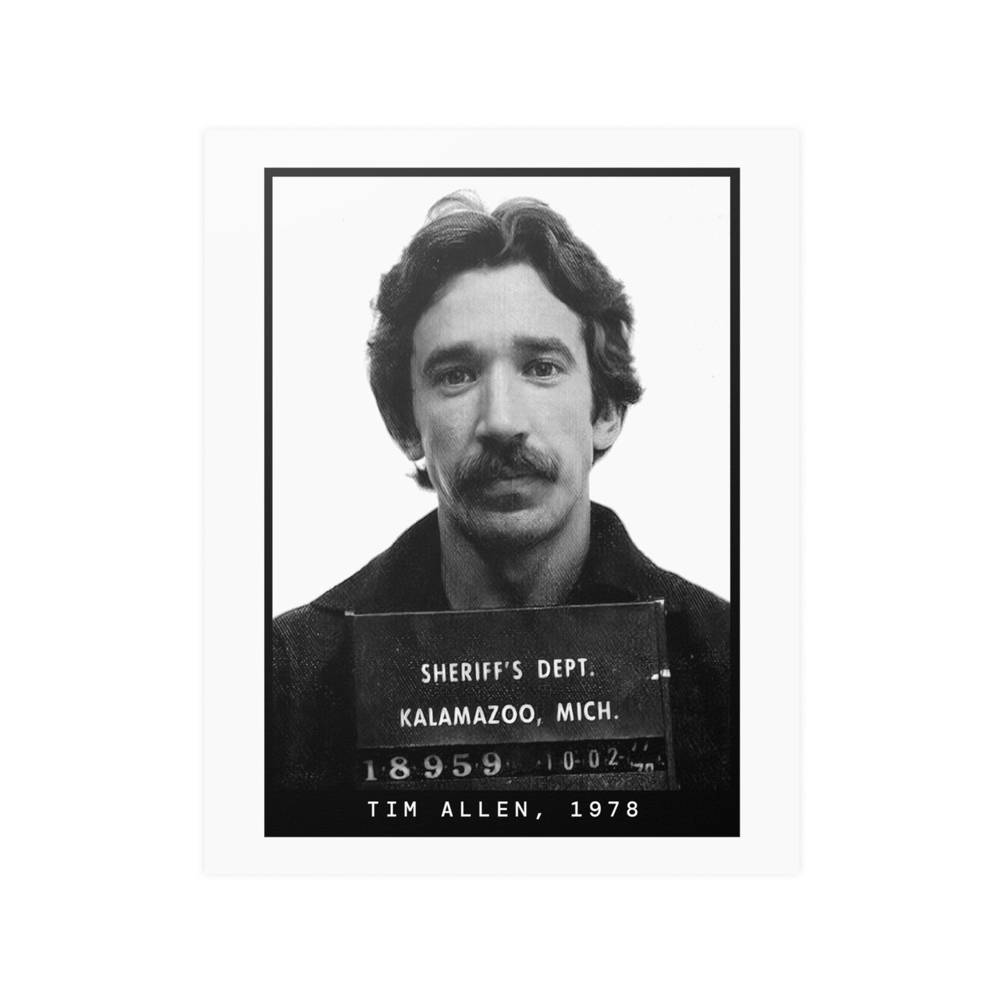 Tim Allen, 1978 Actor Mugshot Poster