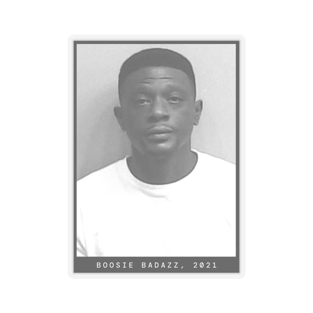 Pegatina de foto policial de Boosie Badazz, Lil Badazz, rapero de 2021