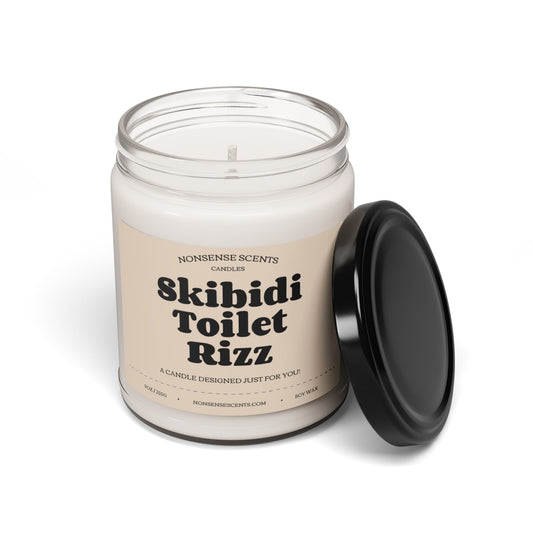 Skibidi Toilet Rizz - Funny Brainrot Gag Gift Scented Candle by Nonsense Scents