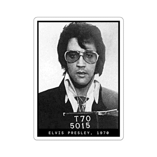 Elvis Presley, 1970 Singer Mugshot Sticker