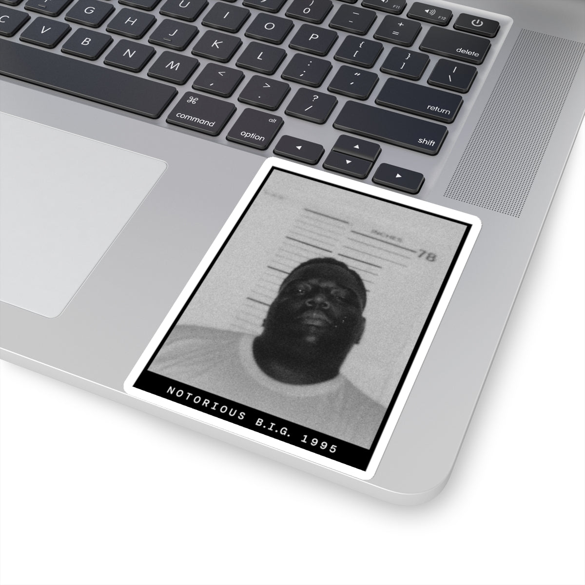 Notorious B.I.G. 1995 Rapper Mugshot Sticker