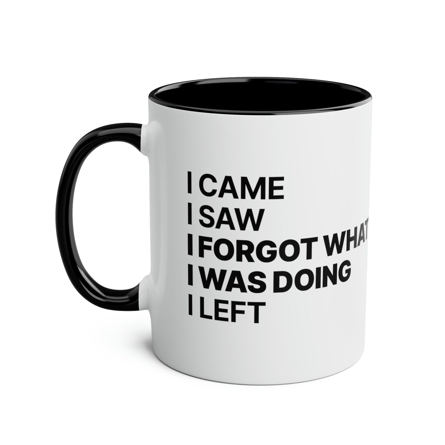 I Came. I Saw. I Forgot What I Was Doing. I Left. Funny Mug