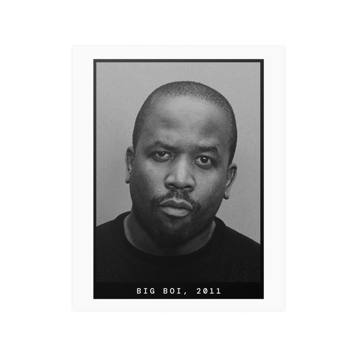 Póster de la foto policial del rapero Big Boi, 2011