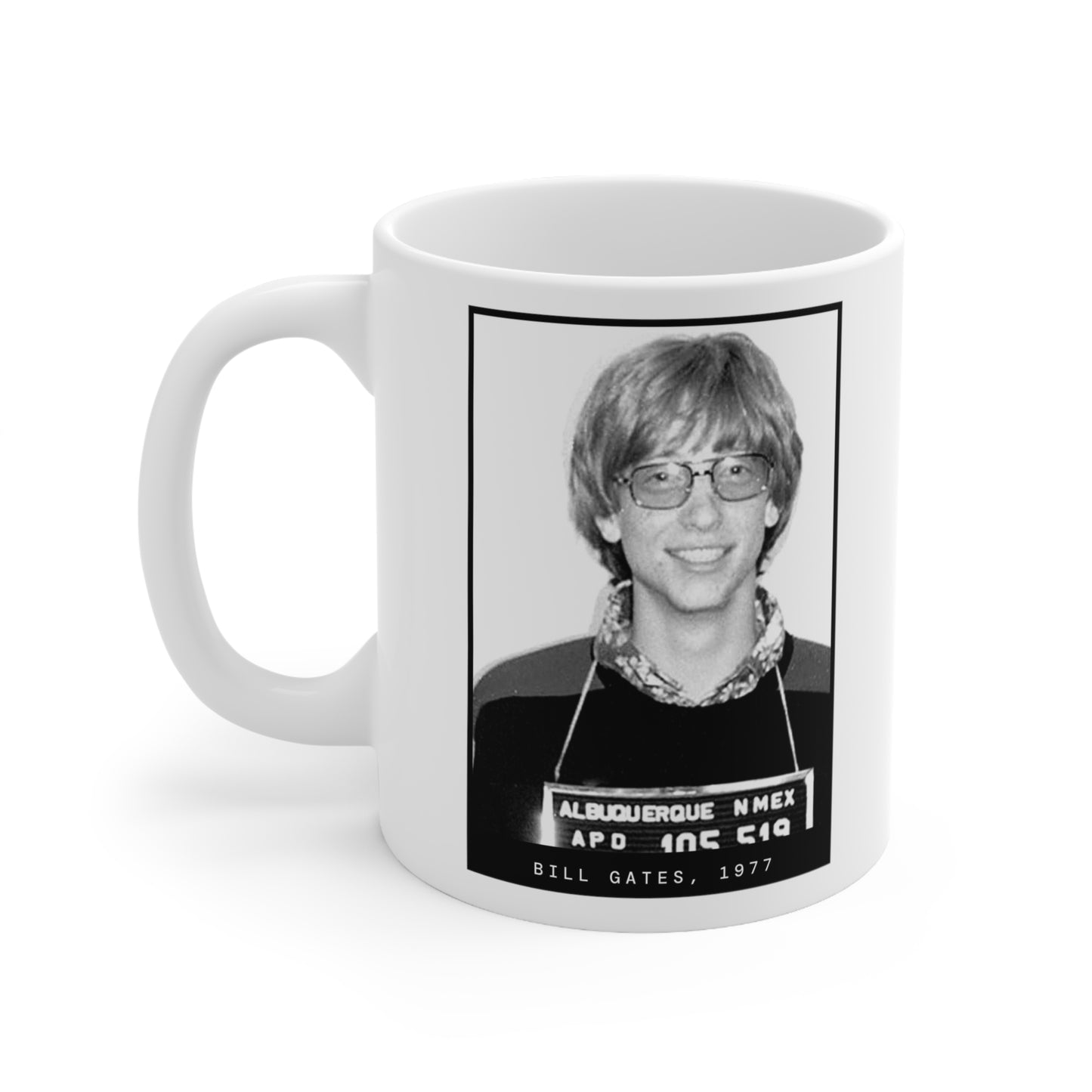 Bill Gates, 1977 Millionaire Mugshot Mug