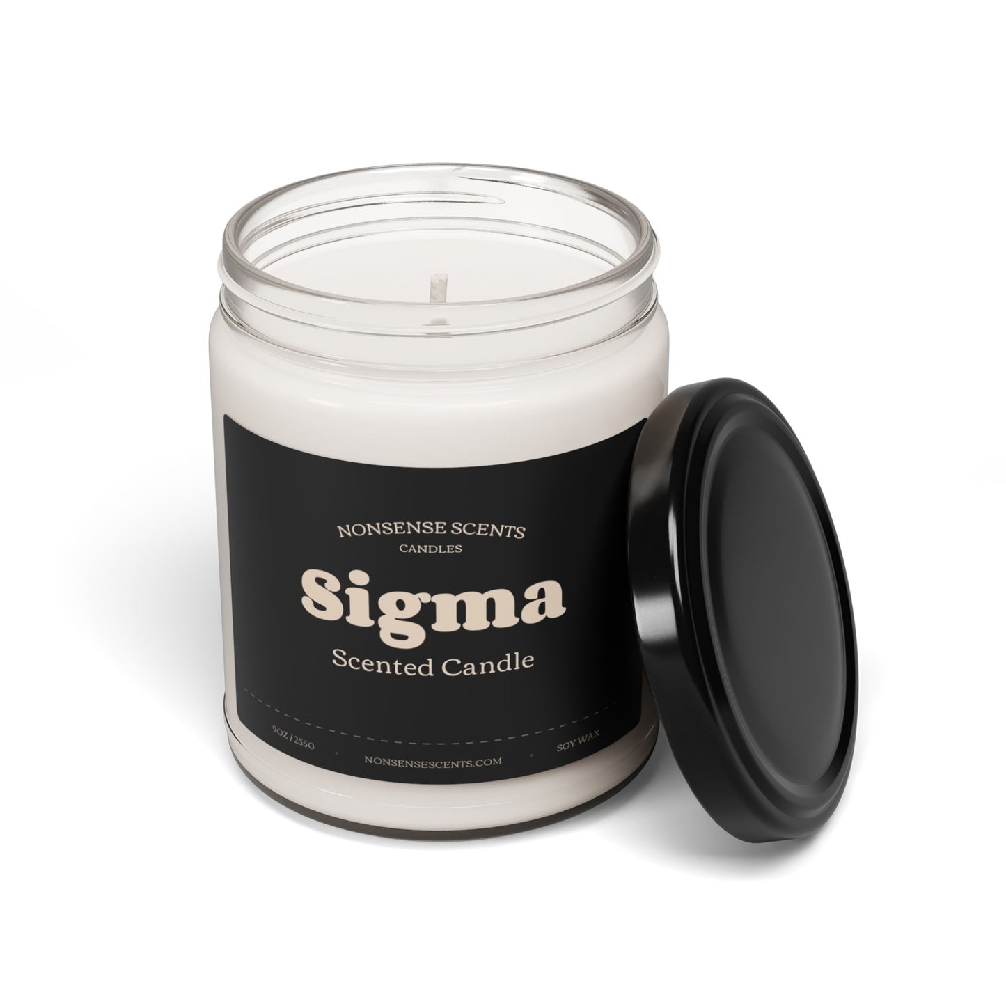 Sigma Scented Candle - Funny Farm Gag Gift Candle by Nonsense Scents