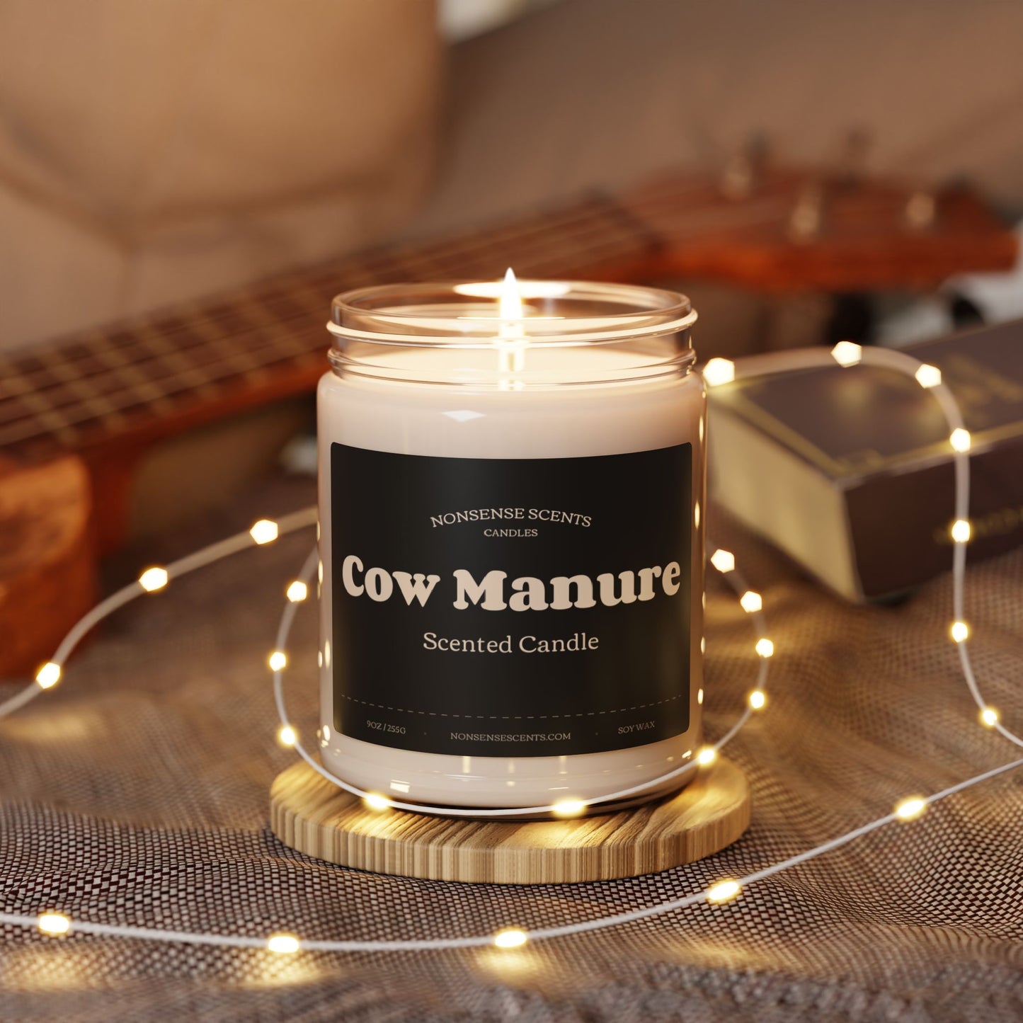 Cow Manure Scented Candle - Funny Farm Gag Gift Candle by Nonsense Scents