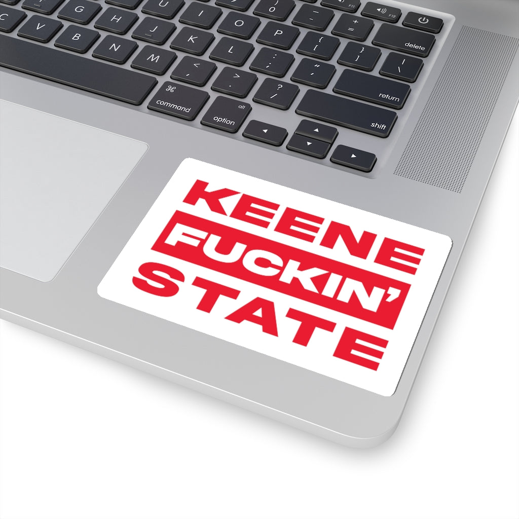 Keene F*ckin State Sticker